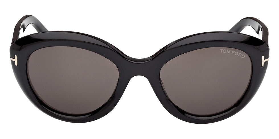Tom Ford® FT1316 Sunglasses - Shiny Black/Smoke
