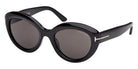 Tom Ford® FT1316 Sunglasses - Shiny Black/Smoke