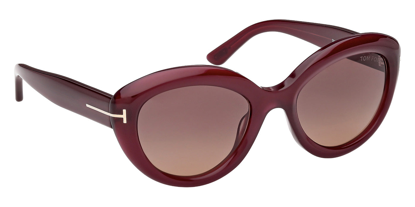 Tom Ford® FT1316 Sunglasses - Shiny Violet/Gradient or Mirrored Violet