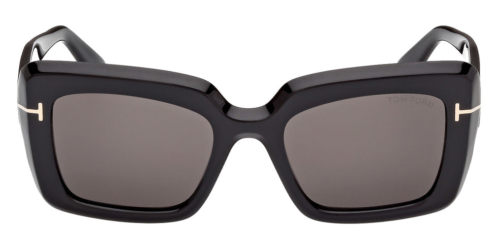 Tom Ford® FT1318 Sunglasses - Shiny Black/Smoke