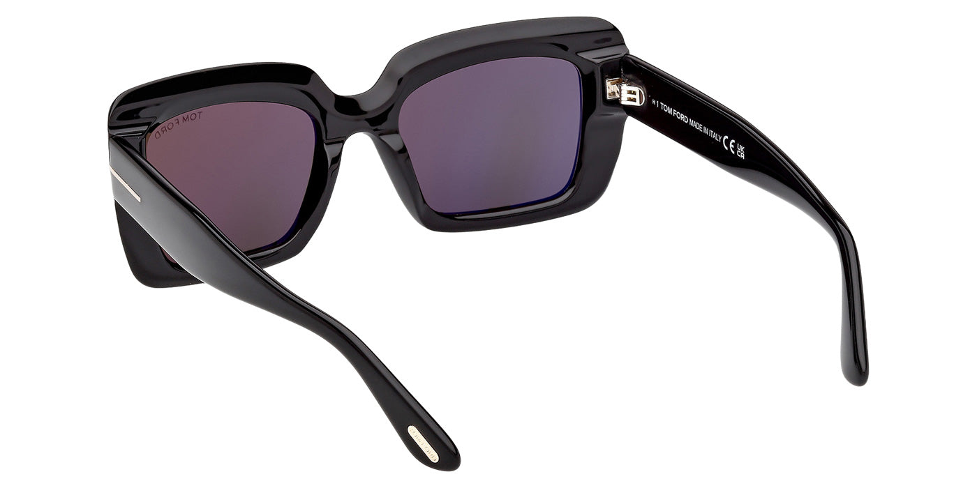 Tom Ford® FT1318 Sunglasses - Shiny Black/Smoke