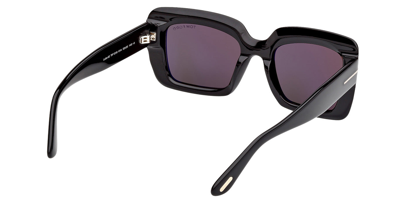 Tom Ford® FT1318 Sunglasses - Shiny Black/Smoke