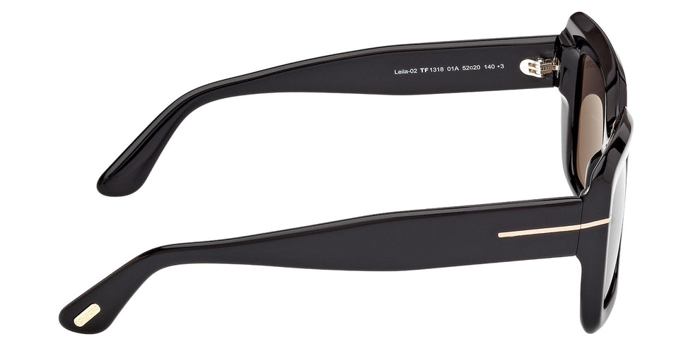 Tom Ford® FT1318 Sunglasses - Shiny Black/Smoke