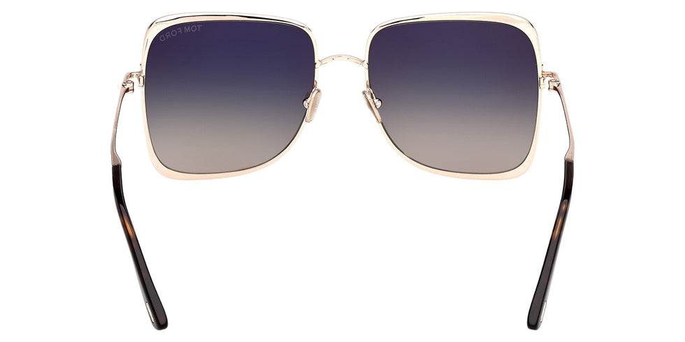 Tom Ford® FT1319 Sunglasses - Shiny Rose Gold/Gradient Smoke