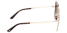 Tom Ford® FT1319 Sunglasses - Shiny Rose Gold/Gradient Smoke