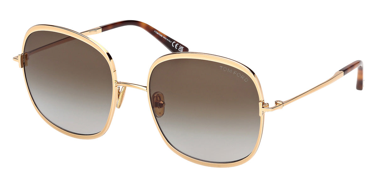 Tom Ford® FT1320 Sunglasses FT1320 30P 57 - 30P - Shiny Deep Gold/Shiny Deep Gold