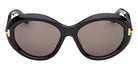 Tom Ford® FT1328-F Sunglasses FT1328-F 01A 57 - 01A - Shiny Black/Shiny Black