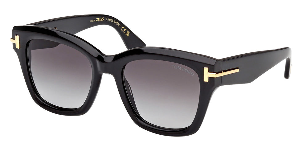Tom Ford® FT1329 Sunglasses FT1329 01B 53 - 01B - Shiny Black/Shiny Black