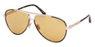 Tom Ford® FT1340 Sunglasses FT1340 52E 63 - 52E - Dark Havana/Dark Havana