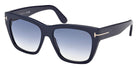 Tom Ford® FT1343 Sunglasses FT1343 90W 55 - 90W - Shiny Blue/Shiny Blue