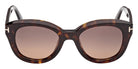 Tom Ford® FT1344 Sunglasses FT1344 52T 49 - 52T - Dark Havana/Dark Havana