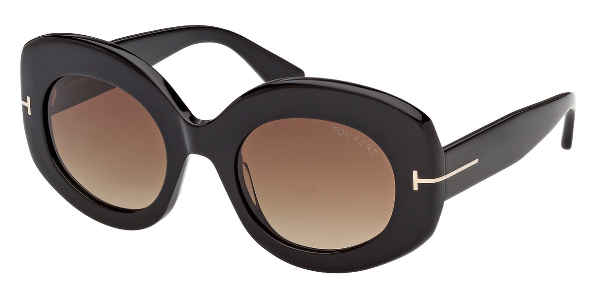 Tom Ford® FT1346-F Sunglasses FT1346-F 01F 53 - 01F - Shiny Black/Shiny Black
