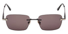 Tom Ford® FT1354 Sunglasses - Shiny Black/Smoke