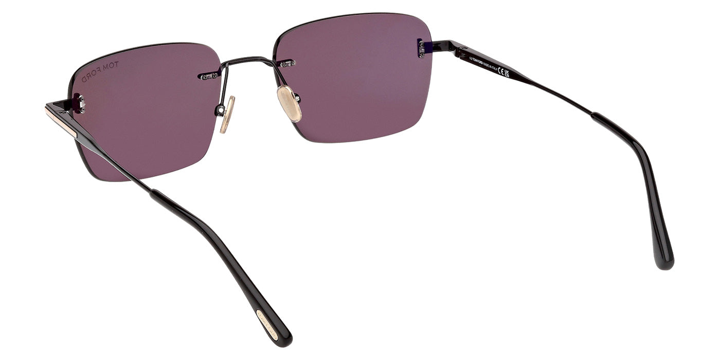Tom Ford® FT1354 Sunglasses - Shiny Black/Smoke