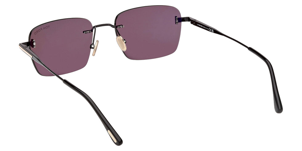 Tom Ford® FT1354 Sunglasses - Shiny Black/Smoke