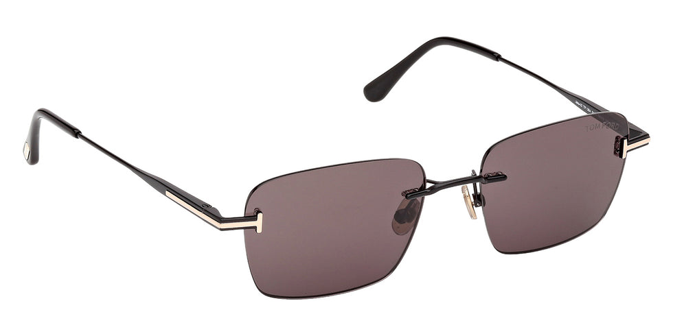Tom Ford® FT1354 Sunglasses - Shiny Black/Smoke