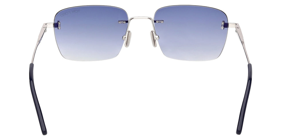 Tom Ford® FT1354 Sunglasses - Shiny Palladium/Gradient Blue