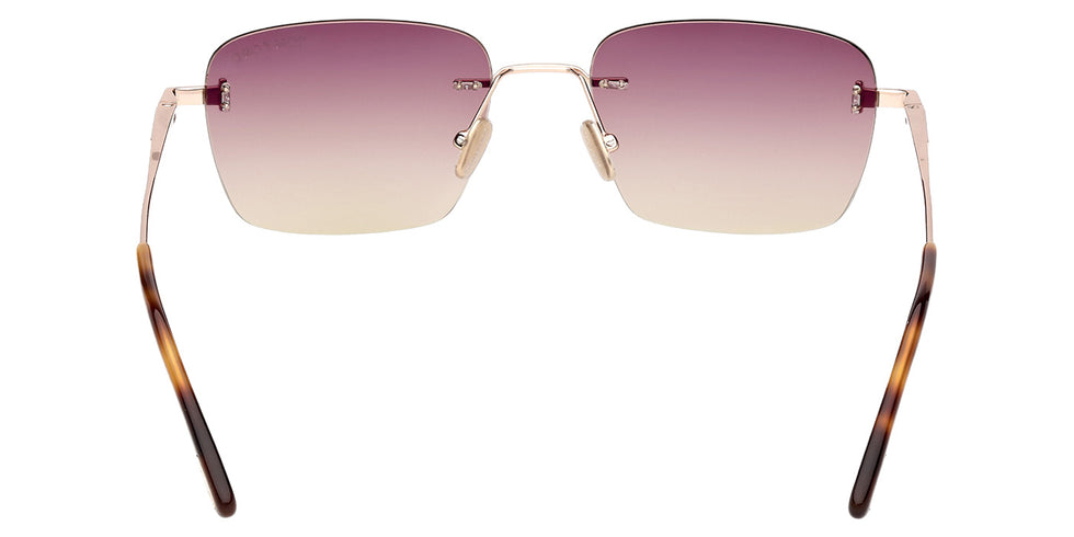 Tom Ford® FT1354 Sunglasses - Shiny Rose Gold/Gradient Bordeaux