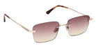 Tom Ford® FT1354 Sunglasses - Shiny Rose Gold/Gradient Bordeaux