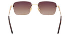 Tom Ford® FT1354 Sunglasses - Shiny Deep Gold/Gradient Brown