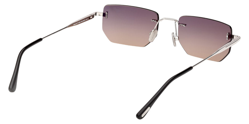 Tom Ford® FT1355 Sunglasses - Shiny Palladium/Gradient Smoke