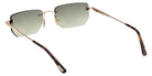 Tom Ford® FT1355 Sunglasses - Shiny Rose Gold/Gradient Green
