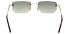 Tom Ford® FT1355 Sunglasses - Shiny Rose Gold/Gradient Green