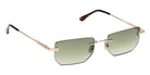 Tom Ford® FT1355 Sunglasses - Shiny Rose Gold/Gradient Green