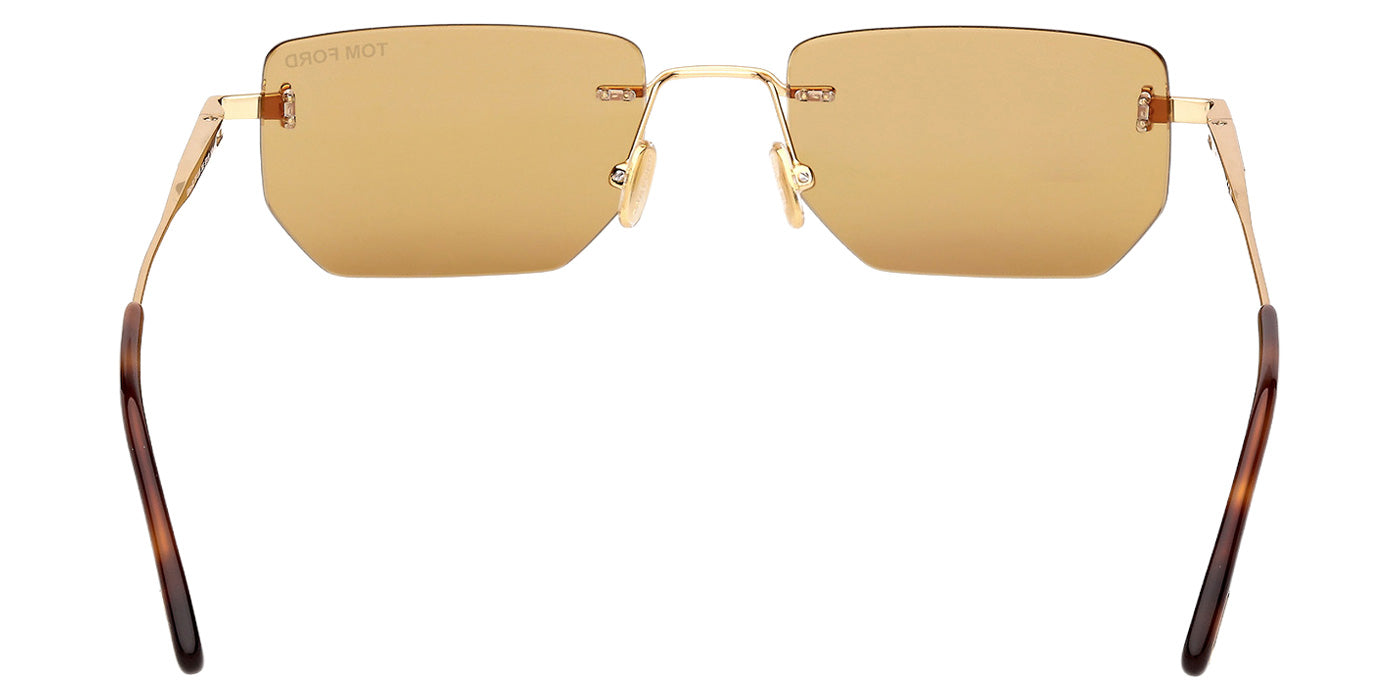 Tom Ford® FT1355 Sunglasses - Shiny Deep Gold/Brown