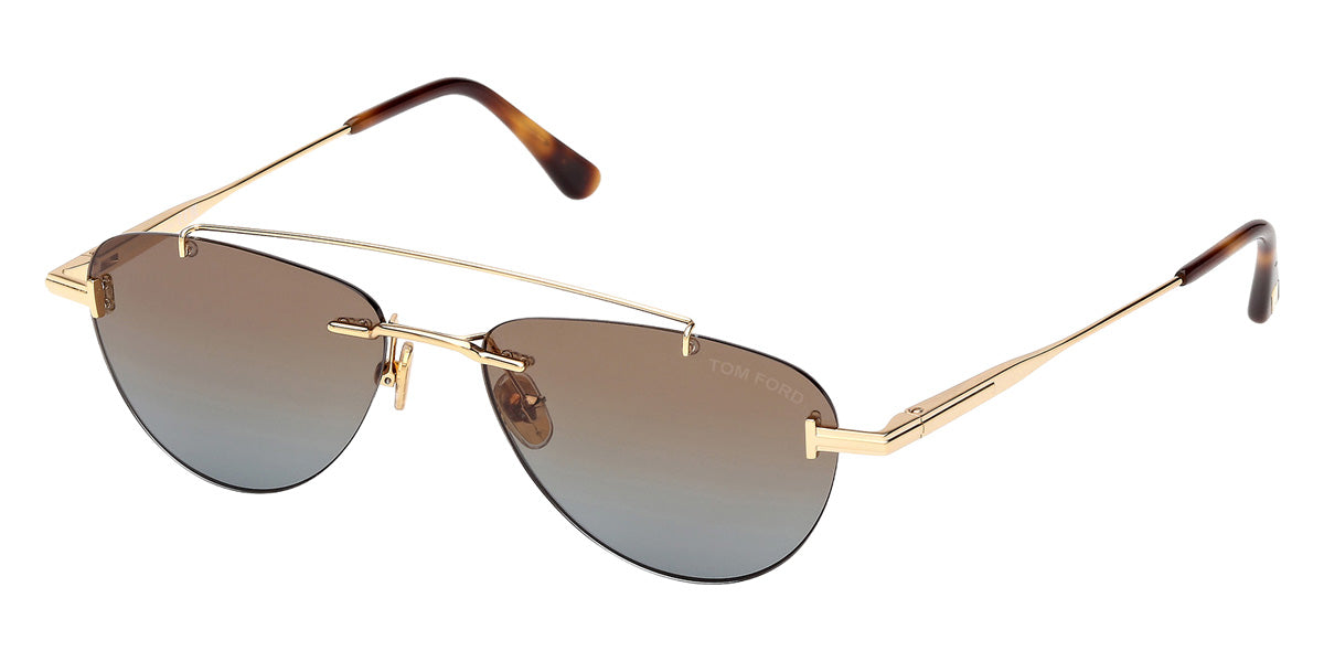 Tom Ford® FT1356 Sunglasses FT1356 30F 55 - 30F - Shiny Deep Gold/Shiny Deep Gold