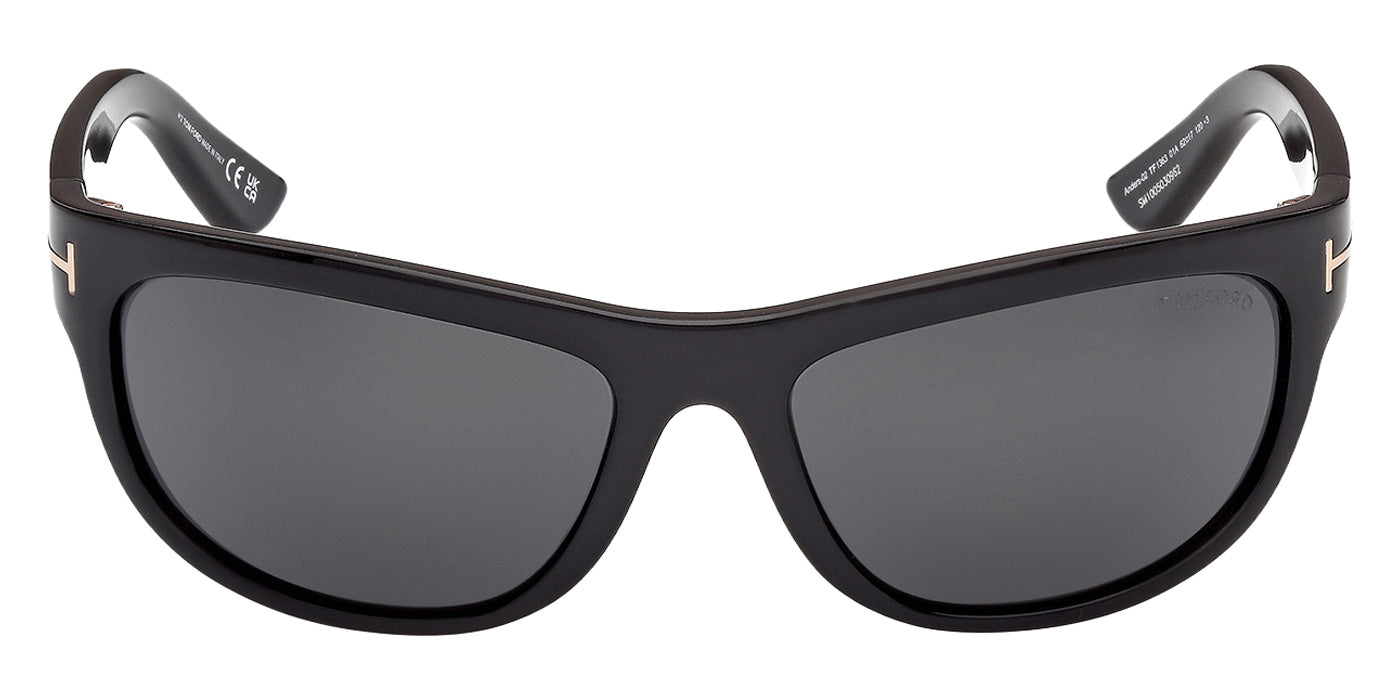Tom Ford® FT1363 Sunglasses - Shiny Black/Smoke
