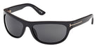 Tom Ford® FT1363 Sunglasses - Shiny Black/Smoke