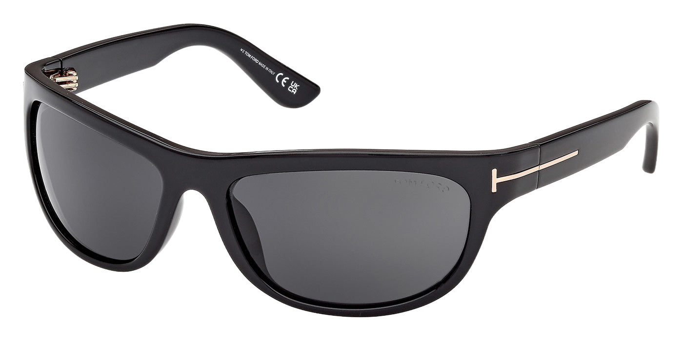 Tom Ford® FT1363 Sunglasses - Shiny Black/Smoke