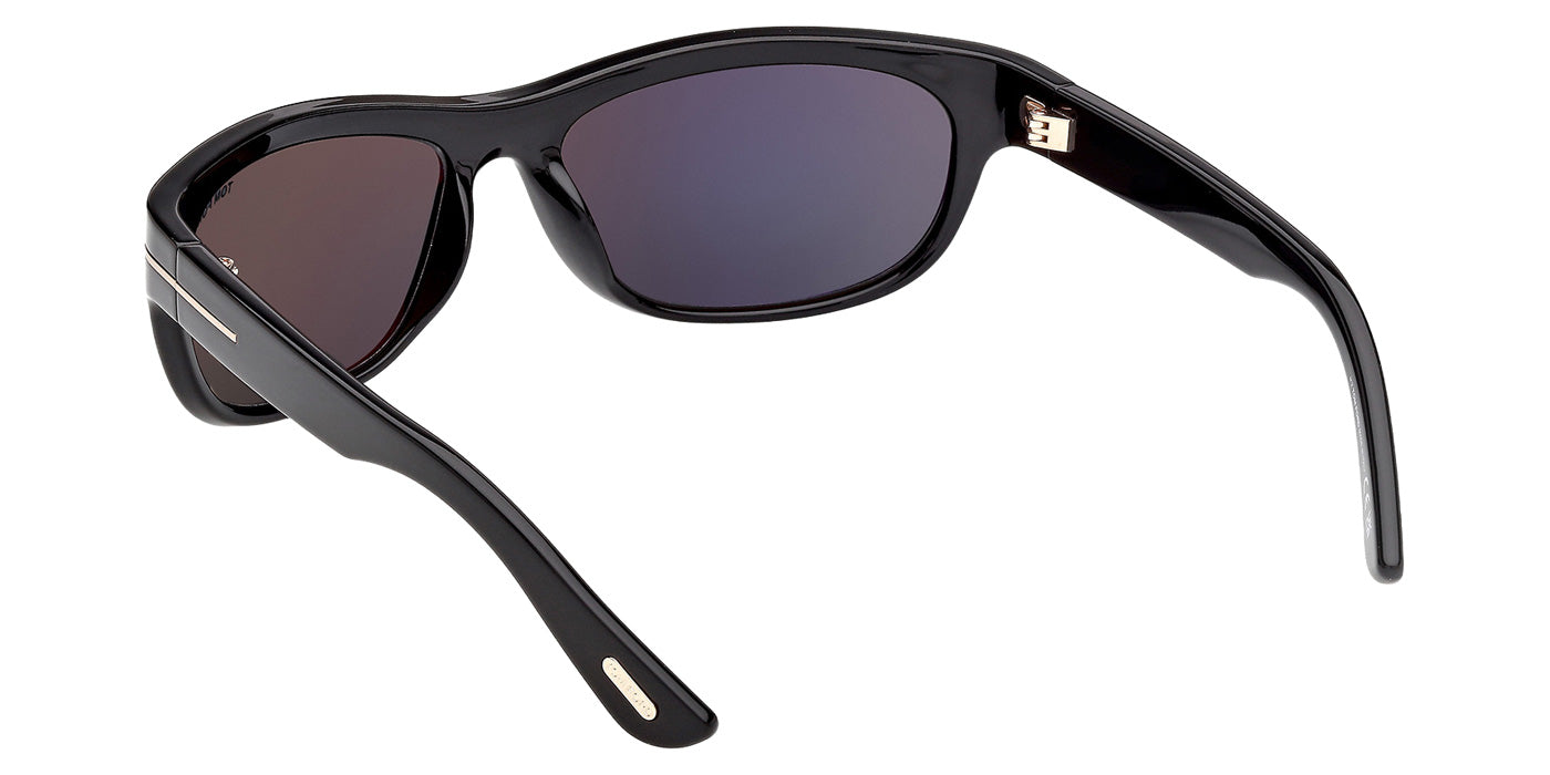 Tom Ford® FT1363 Sunglasses - Shiny Black/Smoke