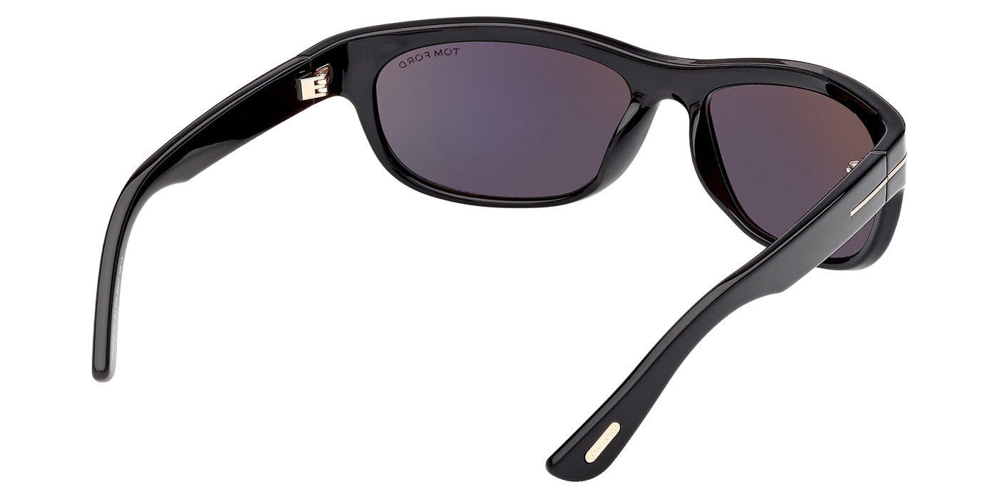 Tom Ford® FT1363 Sunglasses - Shiny Black/Smoke