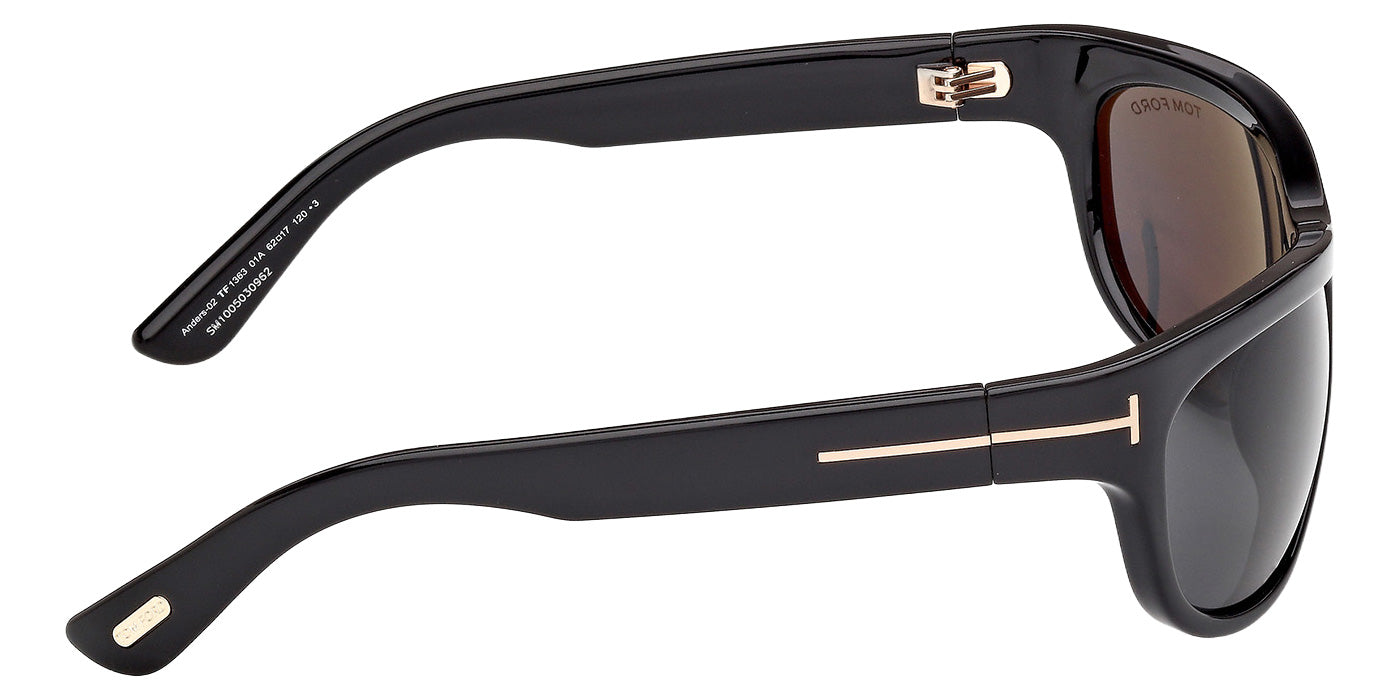 Tom Ford® FT1363 Sunglasses - Shiny Black/Smoke