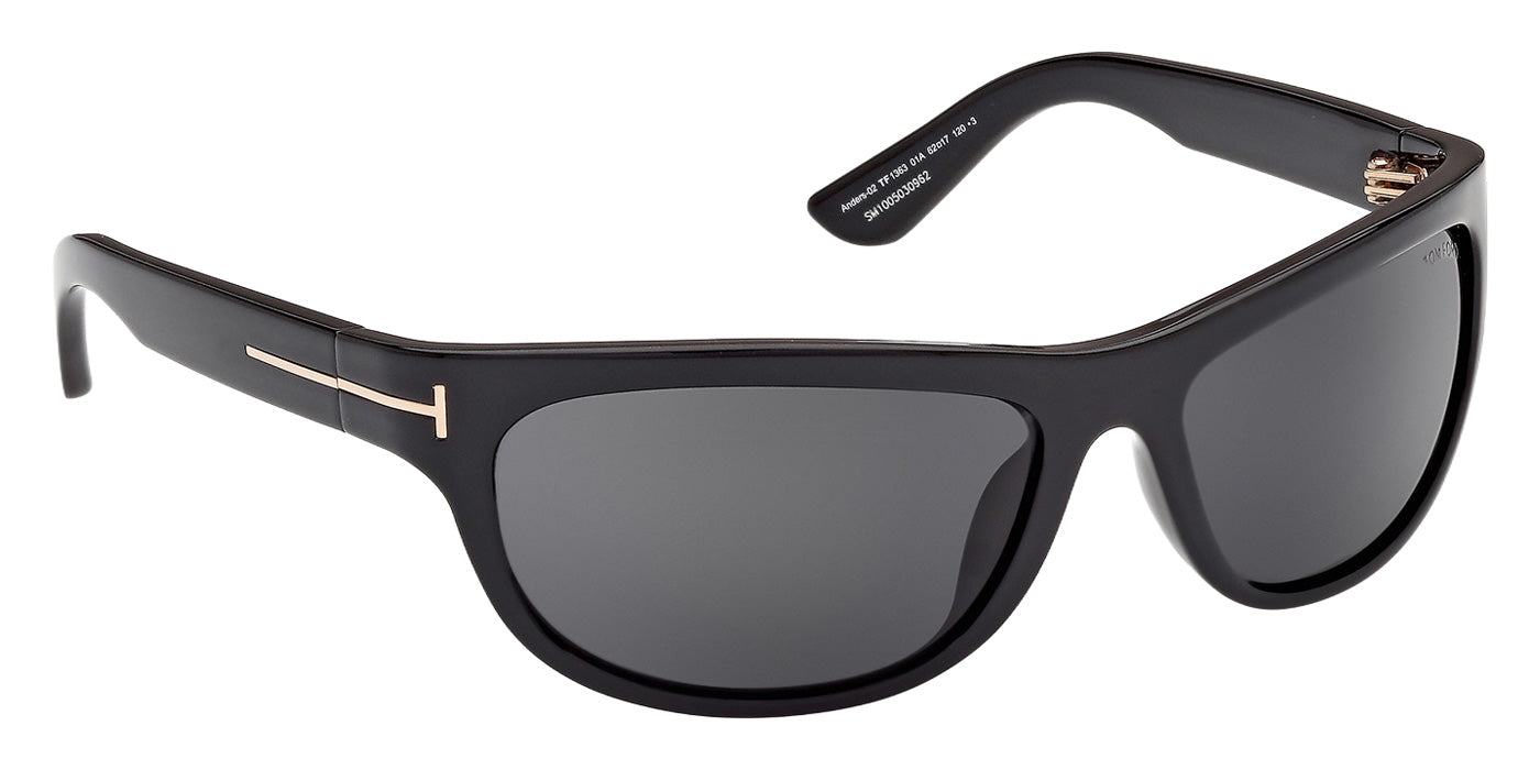 Tom Ford® FT1363 Sunglasses - Shiny Black/Smoke