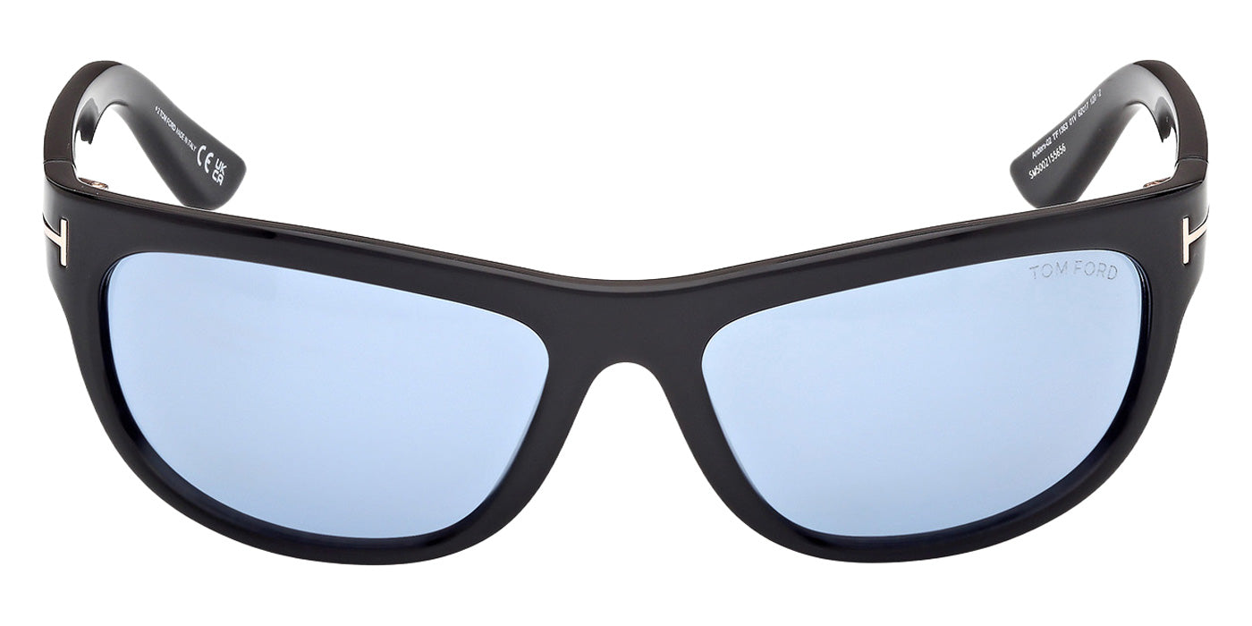 Tom Ford® FT1363 Sunglasses - Shiny Black/Blue