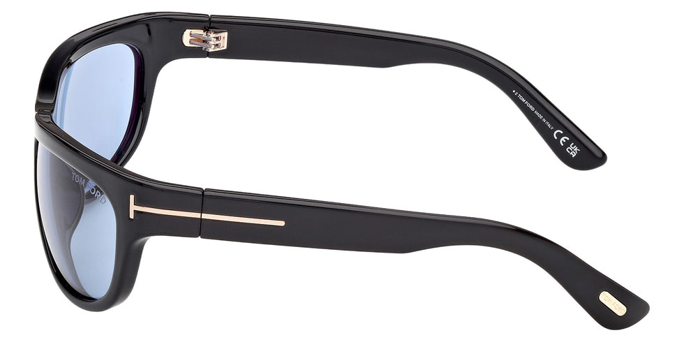 Tom Ford® FT1363 Sunglasses - Shiny Black/Blue