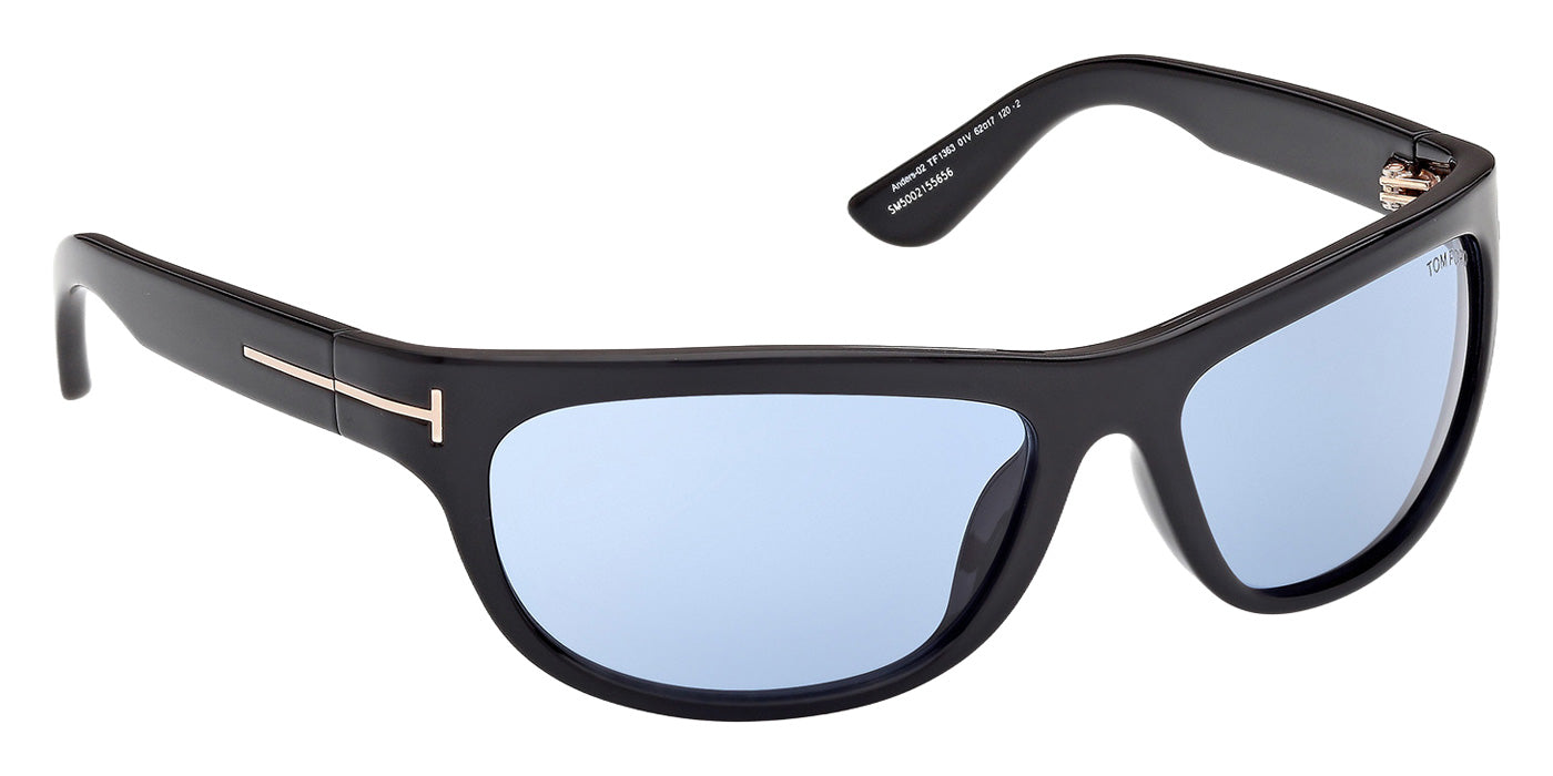 Tom Ford® FT1363 Sunglasses - Shiny Black/Blue
