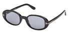 Tom Ford® FT1364 Sunglasses - Shiny Black/Smoke