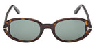Tom Ford® FT1364 Sunglasses - Dark Havana/Green