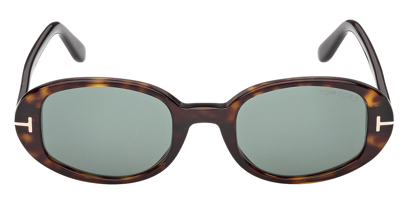 Tom Ford® FT1364 Sunglasses - Dark Havana/Green