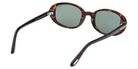 Tom Ford® FT1364 Sunglasses - Dark Havana/Green