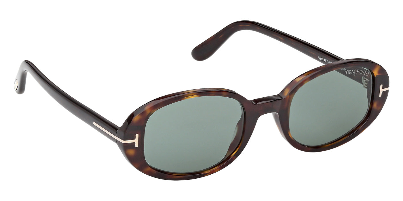 Tom Ford® FT1364 Sunglasses - Dark Havana/Green