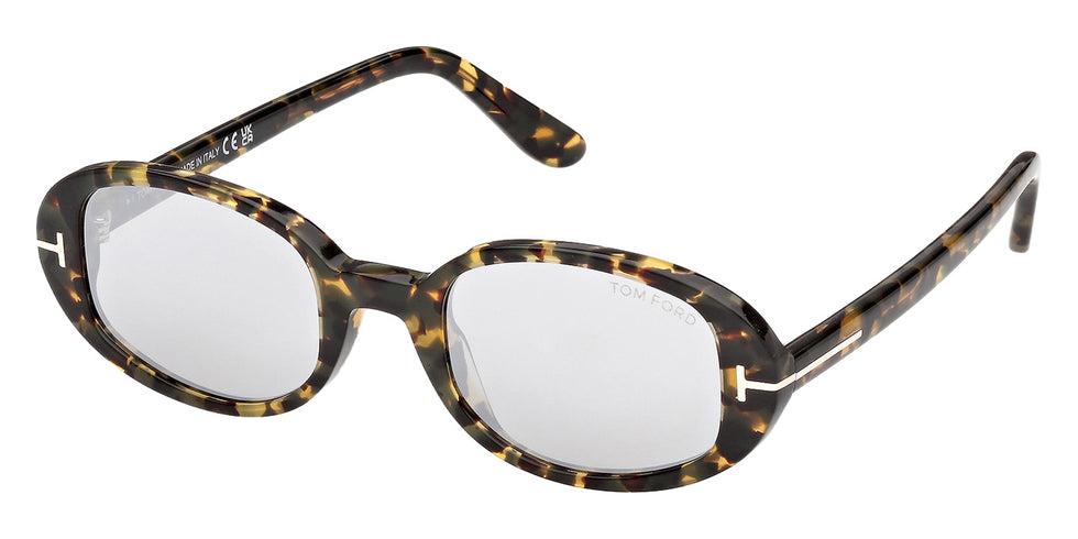 Tom Ford® FT1364 Sunglasses - Coloured Havana/Smoke Mirrored
