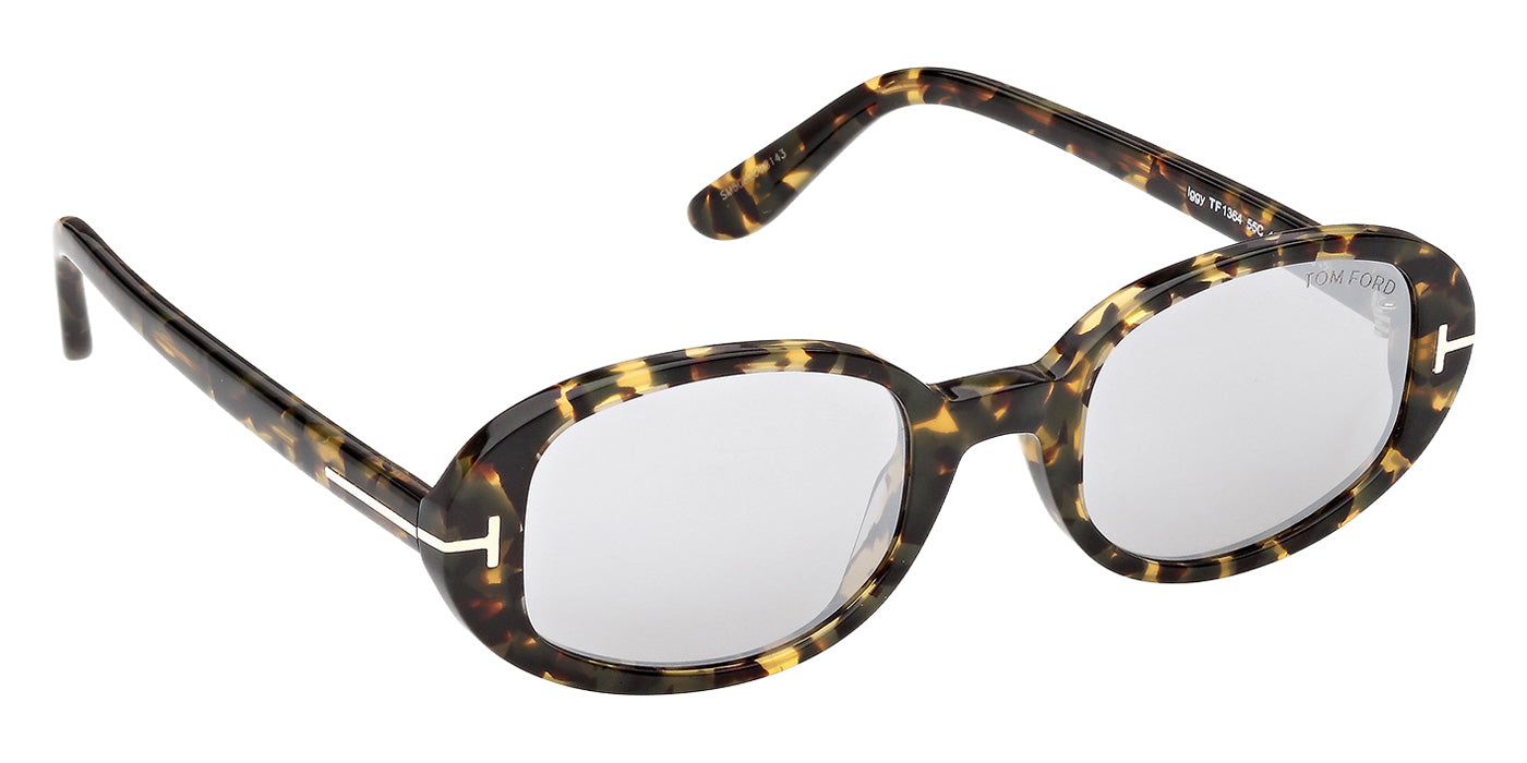 Tom Ford® FT1364 Sunglasses - Coloured Havana/Smoke Mirrored