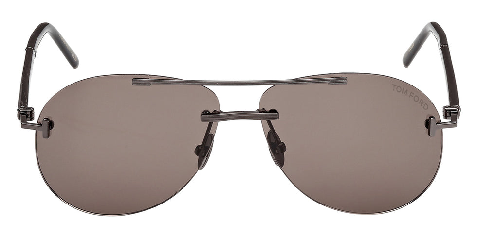 Tom Ford® FT1375-P Sunglasses FT1375-P 08A 59 - 08A - Shiny Gunmetal/Black Horn