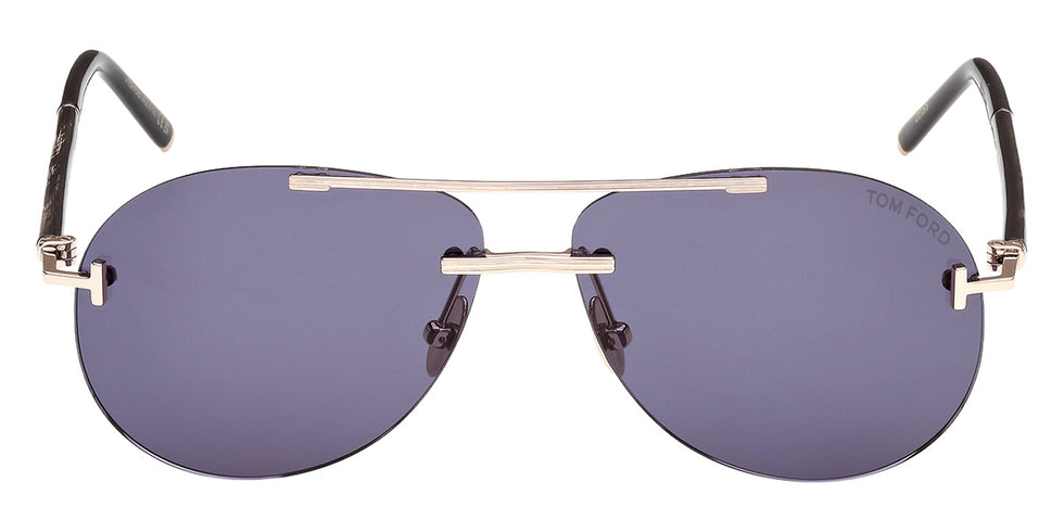 Tom Ford® FT1375-P Sunglasses FT1375-P 28V 59 - 28V - Shiny Rose Gold/Black Horn