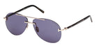 Tom Ford® FT1375-P Sunglasses FT1375-P 28V 59 - 28V - Shiny Rose Gold/Black Horn